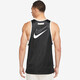 耐克NIKE男 运动背心 篮球训练 柔软舒适 DX0334-010 黑白XXL