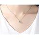 Fat Donglai same platinum pendant without chain imported technology moissanite diamond necklace women's PT950 single 50 points 1 gram 50 points platinum rabbit single pendant