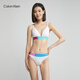 Calvin Klein Sous-vêtements [Rainbow Modern Gravity Belt] Women's CK Colorful Bikini Paleties Femmes Qf7256Ad 100-MOONlight White XS