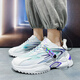 MVPBOY soft sole running shoes for men's breathable sports shoes for men's internet celebrity trendy shoes for men's shoes for fitness and comfortable jogging shoes for men's speed step X9920 white purple 41
