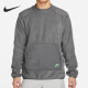 耐克（NIKE） 卫衣外套男士2024春秋季运动服保暖摇粒绒圆领套头衫 DD4855-068灰色 M