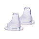 Equipped with a universal wide-mouth duckbill with 11-shaped holes for 12 months and above, 2 packs (suitable for Pigeon and other baby bottles)