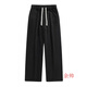 Yu Shuai (YU SHUAI) lamb velvet pants men's autumn and winter velvet thickened 2025 new loose casual winter cotton trousers straight trousers gray velvet XL
