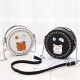 
Black Kiss (BLACKKISS) birthday gift for girlfriend textured women's bag new small round bag women's fashion chain bag one-shoulder crossbody bag white (high quality version)