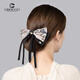 Cercoo Magpie Dengmei New Chinese Style Bow Tassel Hairpin Ponytail Half Clip Back of the Head Hair Accessory as a Gift for Your Girlfriend