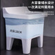 Shantou Lincun Ceramic Mop Pool Balcony Mop Pool Large Square Mop Basin Desktop Controlled Automatic Drainer Mop Pool Desktop Controlled 60cm Backrest