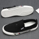 
Monide luxury high-end brand canvas shoes for men with one foot lazy shoes versatile breathable cloth shoes loafer shoes men's trendy shoes white 41