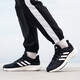 Adidas men and women running shoes summer shock-absorbing, anti-slip, wear-resistant and comfortable running sneakers IH6038 black size UK8