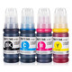 Golddichtung 672 Tinte für Epson L380 L310 L360 L130 351 313 383 Tinte L360 T672 Vier Farbtinte