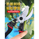 修剪树枝剪刀强力粗枝剪省力家用SK5钢园林园艺剪刀果树工具剪刀 14116不锈钢修枝剪(单把)