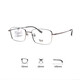 
Yishilu Yishilu lens myopia glasses with diamond crystal film / A4 anti-blue light can be used for lenses for men and women. Metal full frame KB12116C51 silver frame with diamond crystal film