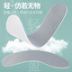2 pairs of ultra-thin latex insoles for men sweat-absorbent and odor-proof and breathable summer insoles for women, ultra-soft and pain-proof barefoot non-slip 2 pairs of 2 pairs - off-white size 4142 sizes