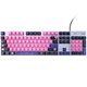 
Logitech K845 mechanical keyboard Wired keyboard Office full-size keyboard E-sports game luminous keyboard Chicken-eating keyboard Diy keycap Valentine's Day gift K845[My makeup bag]-Tea Roll