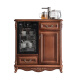 Moxian tea bar machine integrated cabinet Chinese solid wood tea bar machine tea cabinet European solid wood tea bar machine home fully automatic American CZZ9918 red-brown fully automatic voice solid wood warm