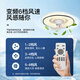 V-POWER风扇灯智能卧室吊扇灯LED灯具客厅餐厅现代简约吸顶灯电扇灯 9904-A黑色-96W无极光-360摇头