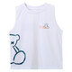 Zuoxi Children's Vest Summer Thin Style Boys Sleeveless T-Shirt Pure Cotton 2025 New Sports Summer Top White 130