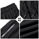 Pier Cardin Pantalones casuales para masculinos Summer Seda Seda Sucecar rápido de alta gama de alta gama Pantalones solos sueltos para pantalones deportivos para hombres delgada [Estilo de seda de hielo] negro recto + gris oscuro recto 3xl