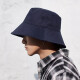 Memaru fisherman hat men's trendy Korean version hip-hop spring and summer large size hat Japanese sun protection sun hat large brim black