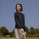 AIGLE艾高卫衣户外运动保暖经典圆领女士上衣 黑色 BH673 40 (170/92A)