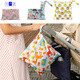 Bolsa de almacenamiento de pañales de Yonghuan Baby Baby Hanging Bag Paver Bag Paver Storking Bag Cuna Ropa 30x28 Pequeño Diversión Varios colores al azar no