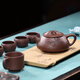 Hidden Pot World Government Subsidy Yixing Purple Clay Teapot Purely Hand-engraved Teapot Jingzhou Stone Ladle Teapot Tang Yun Stone Ladle Set