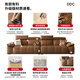 DDCDDC意式头层牛皮沙发现代简约小户型客厅直排真皮沙发9230 【送四凳子】直排2.81M+脚踏 1旗舰版