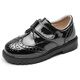 Yu Pinjia Children's Leather Shoes 2025 Autumn New Boys Black British Leisure Leisure Shoes Student Among the Big Children's Performing Shoes Black Single-layer Black [M-5] 33 yards 20.4cm