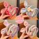 LEMIAO Children's Hairband Girls Strawberry Bear Hairpin Summer Hair Bundle Little Girl Cartoon Bow Headband Hair Accessory Female A716-2 Melody 3 pcs B01-303