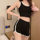 Shuyou Modal Pyjamas für Frauen in Sommer-Windwesten-Shorts Sport Yoga Home Clothes Zwei (1 Set) können außerhalb der Weste getragen werden 12035 Dunkelgrau XL empfohlen 110-125jin [Jin entspricht 0,5 kg]