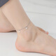 TTMIX platinum anklet for women pt950 platinum love key pendant fashionable foot accessories 3.1-3.3g 22+2cm