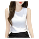 宠琳棉吊带背心女2025春季新款韩版修身显瘦百搭无袖打底外穿圆领上衣 灰色+白色【两件装】 XL 建议110-125斤