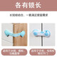 Legong lock buckle white door bolt fixed lock door artifact simple plastic door buckle adhesive type punch-free buckle latch 4 blue short locks
