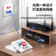 AMPCOM dual port 86 fiber adapter panel SC FC simplex LC duplex telecommunications grade single multimode fiber jumper cable tail fiber coupler flange socket AM86L02