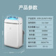 Midea mobile air conditioner, home portable all-in-one machine, no drainage and no installation required. Double-pipe optional full DC variable frequency household dehumidification, kitchen air conditioner, vertical air conditioner, outdoor air conditioner. Large 1.5 HP cooling and heating丨heating and cooling丨23 square meters