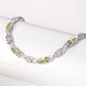 GEM STONE KING 4 carat green peridot bracelet for women 925 silver colored gemstone bracelet as a Women's Day gift for wife 925 silver plated platinum