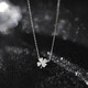 MZMZ Four-leaf Clover Necklace for Women Platinum PT950 Clavicle Chain Platinum Moissanite Diamond Birthday Anniversary Gift for Girlfriend National Warehouse Direct Delivery Lucky Four-leaf Clover Necklace-Platinum