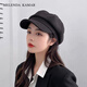 MELENDA KAMAR beret women's autumn and winter Korean painter's hat warm duck bill octagonal hat birthday gift for girl girlfriend black