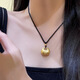 Xiaopangfu-Halskette, ein sicherer Schließanhänger, chinesisches Design, Nische und vielseitiges Geschenkgeschenk, Golden-Xiaopangfu Halskette 1