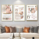 Bernard Beauty Salon Decorative Painting Skin Management Store Poster Studio Wall Mural Painting Poster Wall Stick Beauty Hanging Painting Lotus Color Technology Skin Beautification-13 60*8027mmPV Rounded Corner Frame