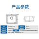 
KOHLER Pro 304 stainless steel hand-made thickened sink dish sink large capacity kitchen basin vegetable basin 3664T 3884T single tank + 21368T faucet
