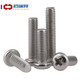 304 stainless steel round head screw cross pan head machine screw bolt extension screw extension screw GB818 M2.5*6 100 capsules