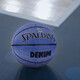 SpALDING 7 hygroscopic leather PU basketball excellent grip universal indoor and outdoor suitable for various venues Denim Purple 77-736Y