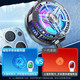 Ruisipai Frozen Back Clip Mobile Phone Radiator Semiconductor Cooling and Cooling Chicken Eat Artifact King Glory Genshin Impact Peace Elite Physical Cooling Artifact Live Fan Black Shark Apple [Magnetic Back Clip Dual-Use Radiator] + Controllable Light + Digital Display Temperature All mobile phones are universal