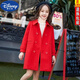 Disney (DISNEY) Veste en laine pour fille 2023 Nouveau manteau d'hiver en laine à la mode pour enfants automne et hiver de style coréen pour enfants moyens et grands, doublure simple rose 130