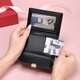 Golf (Golf) Wallet Women's Cowhide Cowhide Multifuncional Moneda Bolsa Múltiple tarjeta de tarjeta Bolsa Dinero Ticket Clip Regalos de regalo para mujeres