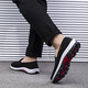 Vieil Pékin Chaussures en tissu pour hommes Houstable Sole douce Sole Sole sans glissement Chaussures de travail d'âge moyen et âgés noirs de protection de travail décontracté chaussures de randonnée chaussures en tissu semelle blanche (pieds minces, petite taille) 42