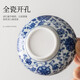 Tangfeng all-ceramic one-piece tea drain blue and white filter household ceramic kung fu hand tea partition simple tea filter blue and white lotus tea drain
