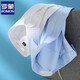 Romon High Elastic Ice Seide Shirt Herren kurzärmelig Sommer Anti-Falten-freier Daddy-Anzug Business Work Formal Dekoration Weißes Hemd weiß + hellblau [kurzärmelige Stil] 2xl 41