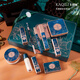 KaQiLi Flower Beauty Makeup Set 10-piece Chinese Valentine's Day Cosmetics Carved Lipstick Set Gift Box Christmas Gift KaQiLi Flower Beauty Makeup Set Gift Bag