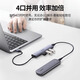 绿联UGREEN 绿联CM219 USB3.0分集线器高速4口HUB扩展坞带供电口50985 一拖四 线长 0.5米（15917）